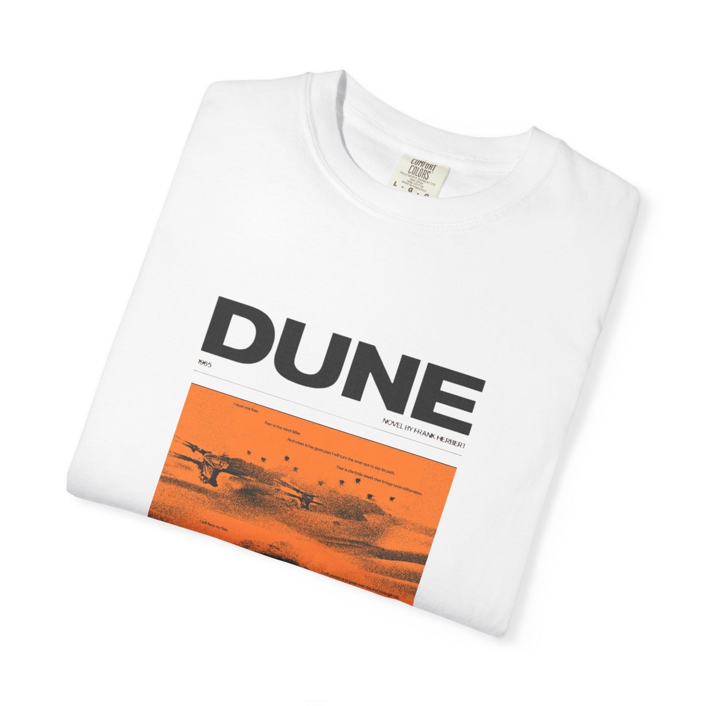 Dune Graphic T-Shirt — Orange Desert Poster Design