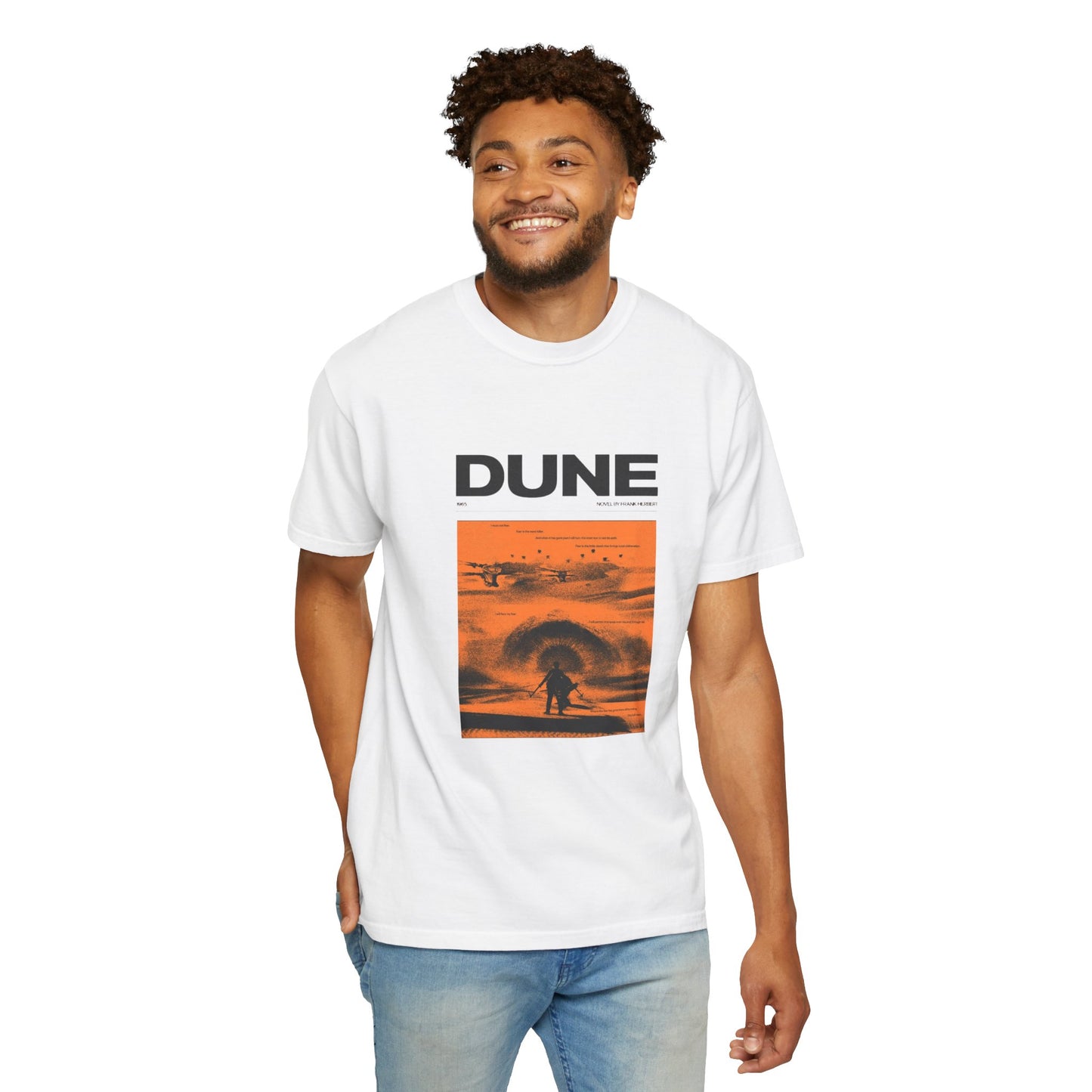Dune Graphic T-Shirt — Orange Desert Poster Design