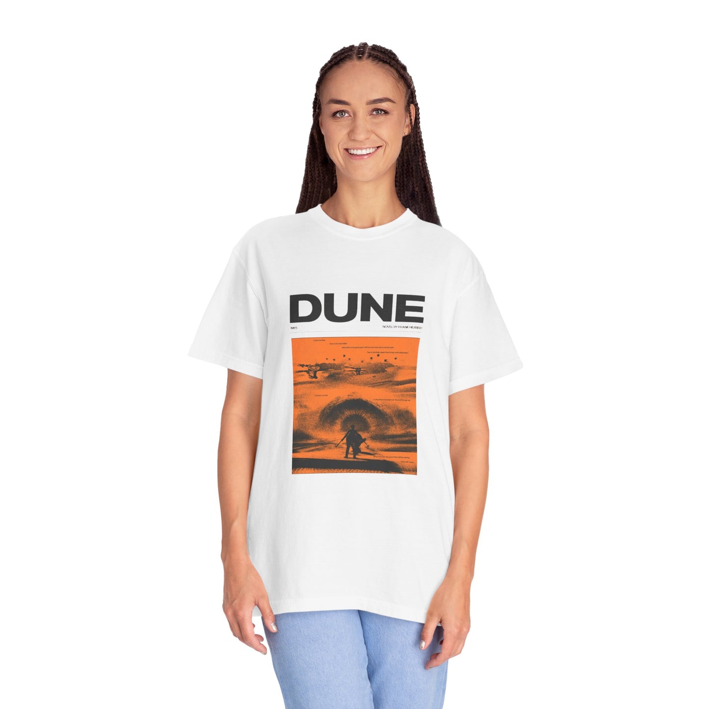 Dune Graphic T-Shirt — Orange Desert Poster Design